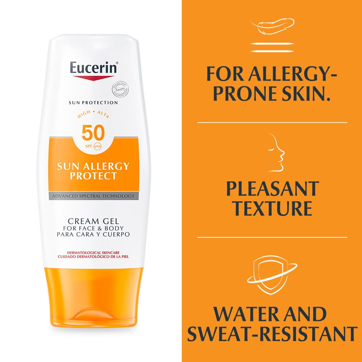 Eucerin: Sun | Allergy Protection Sun Creme-Gel SPF 50 | Sunscreen